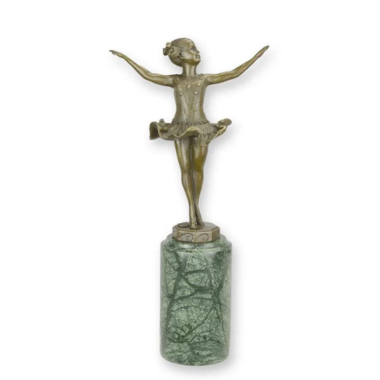 STATUE MODERNE SCULPTURE BRONZE BALLERINE