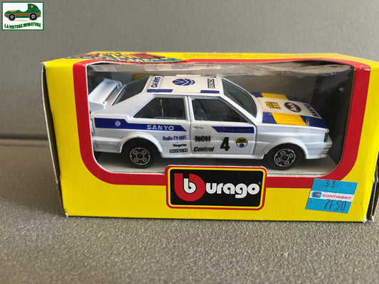 Voiture miniature Audi Quattro GT Sanyo cod. 4159 Burago au 1/43
