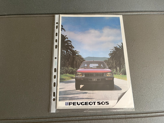 Ancien Dépliant Brochure Documentation Automobile Peugeot 505