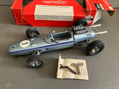 Ancienne Jouet Mécanisme Clé Voiture Miniature BMW Formel 2 Schuco 1072 Germany