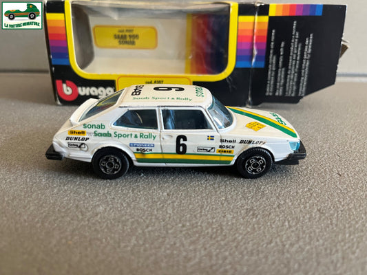 Voiture miniature Saab 900 Sonab cod. 4107 Burago au 1/43
