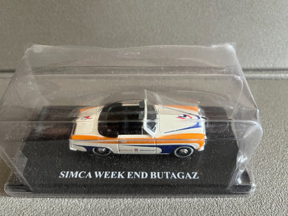 Voiture miniature Camion Simca Week End Butagaz Auto Plus Hachette 1/43