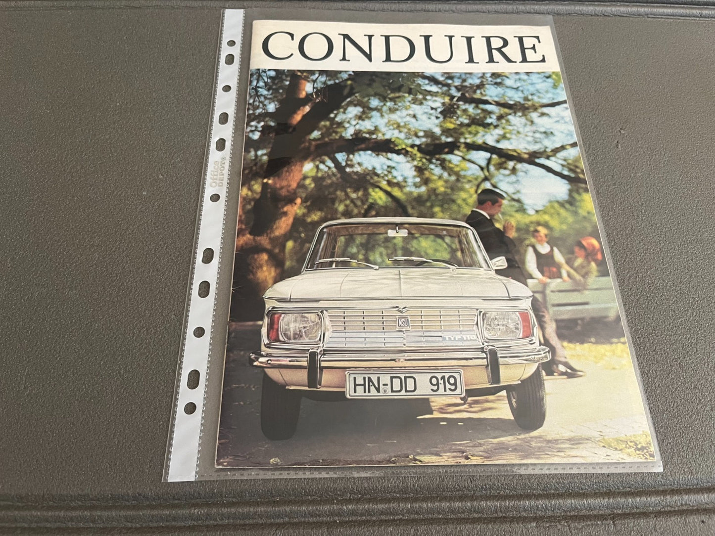 Ancien Dépliant Brochure Documentation Automobile Conduire NSU