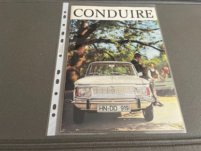Ancien Dépliant Brochure Documentation Automobile Conduire NSU
