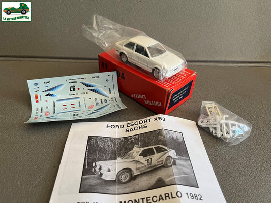 Voiture Miniature Kit non monté Ford Escort XR3 Monte Carlo Top 43 au 1/43
