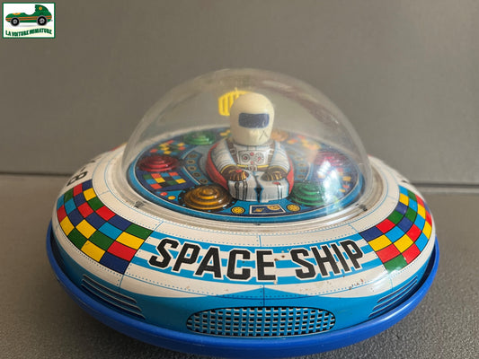 Jouet Ancien à Pile Vaisseau Spacial Space Ship X-8 TM Made in Japan Vintage