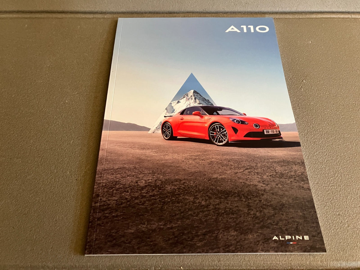Ancien Dépliant Brochure Documentation Automobile Alpine A110