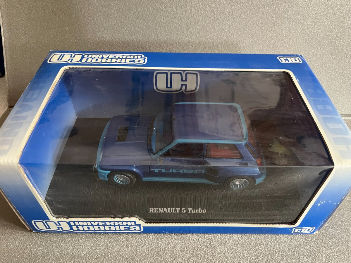 Voiture miniature Renault 5 Turbo Metallic Blue Universal Hobbies 4521 au 1/18