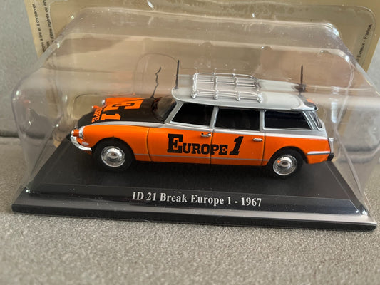 Voiture Miniature Citroen ID 21 Break Europe 1 1967 DS au 1/43