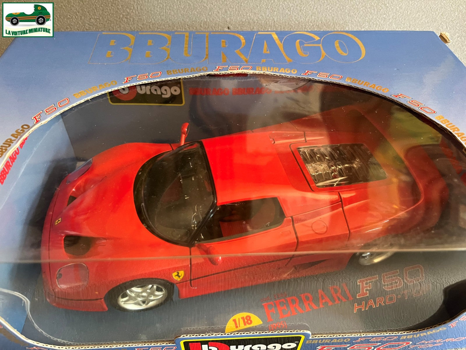 Voiture miniature Ferrari F50 Hard Top Burago au 1/18