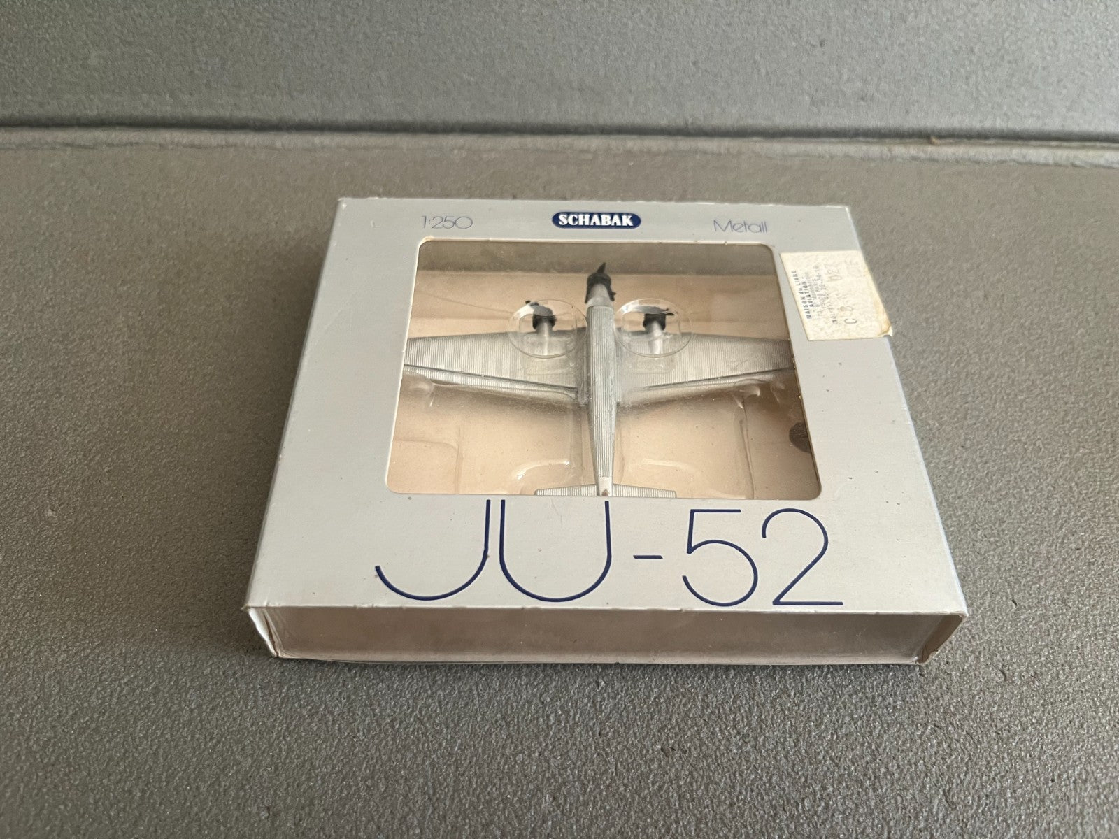 Ancien Avion miniature Militaire JU-52 Schabak 1/250
