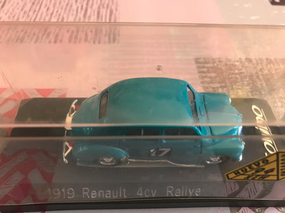 Voiture Miniature Renault 4cv Rallye 1919 Solido au 1/43
