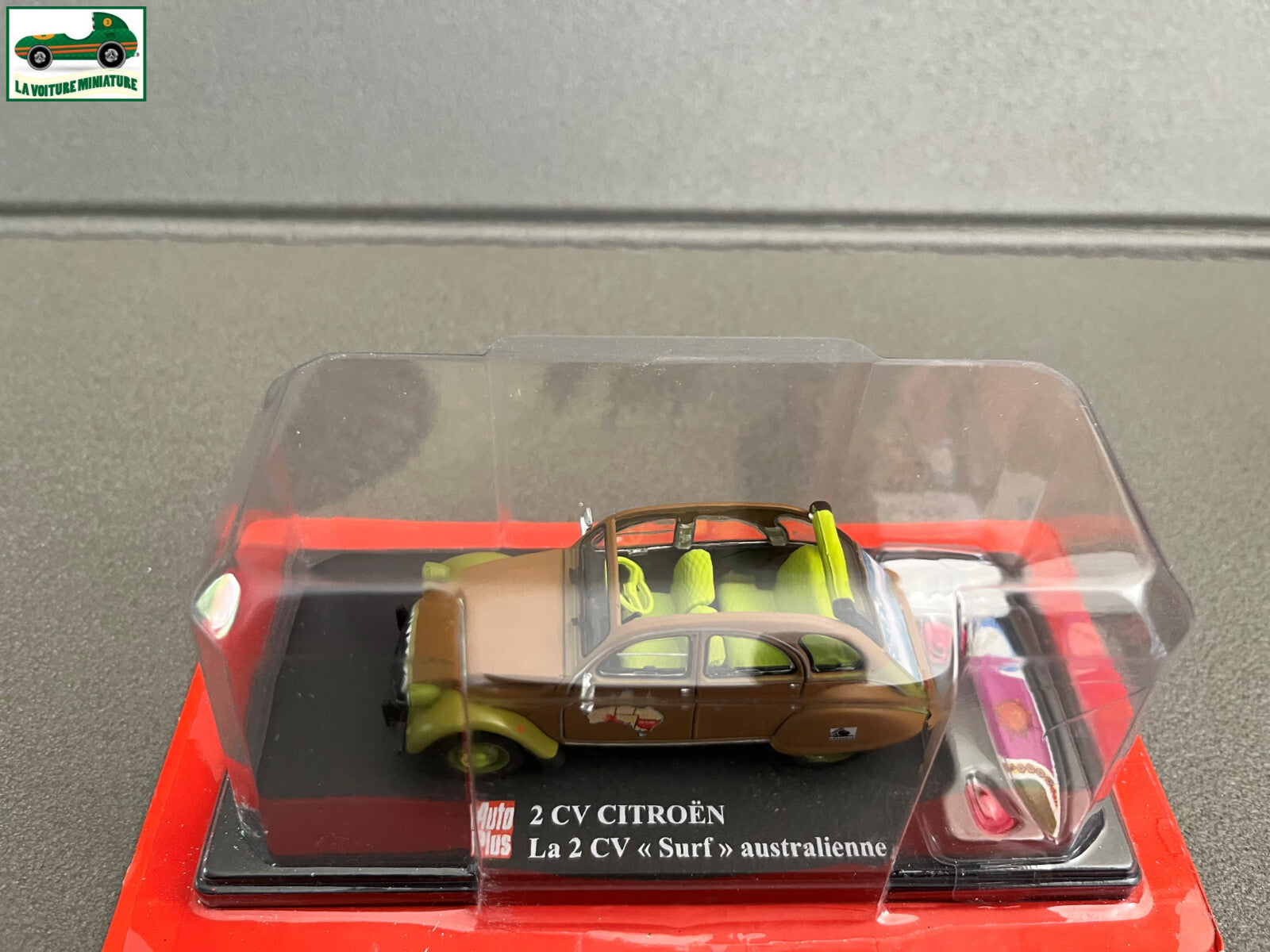 Voiture miniature Citroen 2cv 2 cv Surf Australienne Auto Plus Hachette 1/43