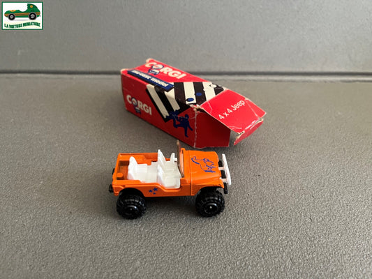 Ancienne Voiture Miniature Corgi 4x4 jeep Made GT Britain Echelle Majorette