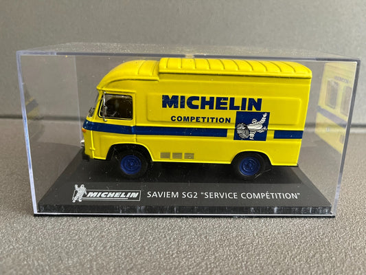 Voiture Miniature Camion Publicitaire Saviem SG2 Michelin Competition au 1/43