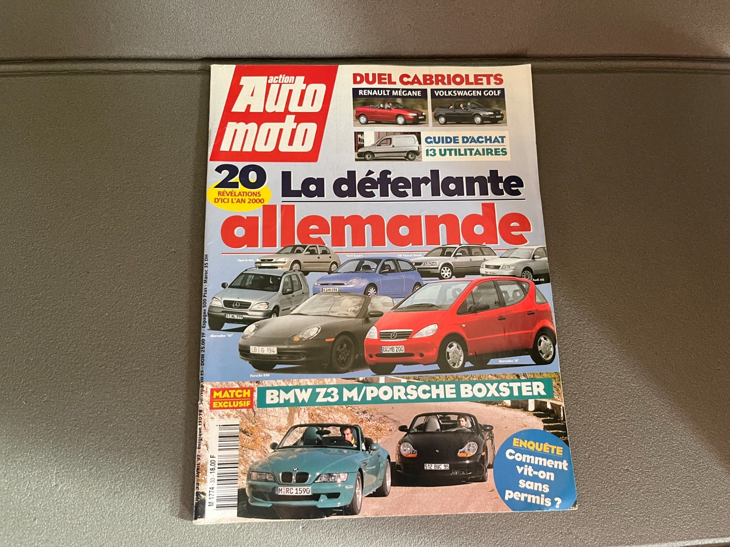 Livre Revue Voiture Automobile Action AutoMoto N°33