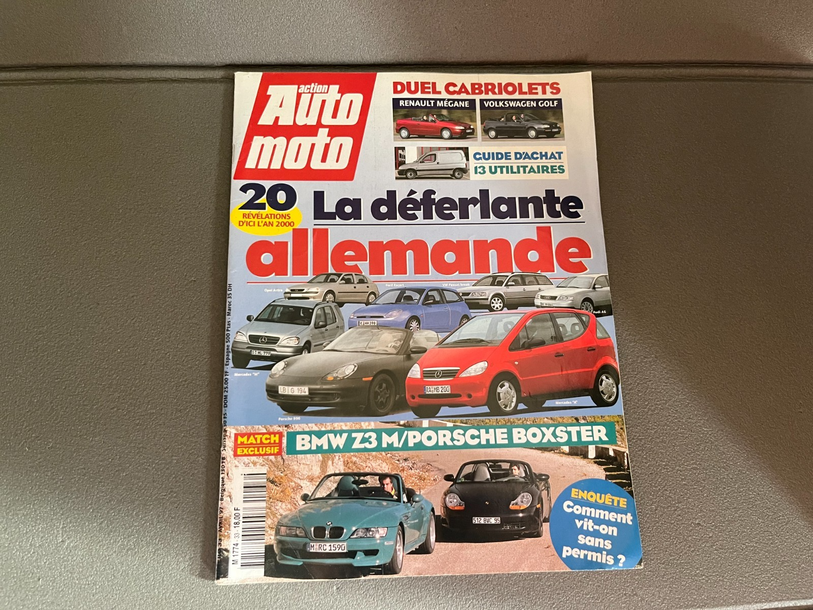 Livre Revue Voiture Automobile Action AutoMoto N°33