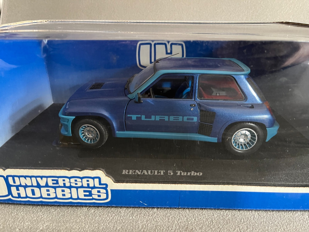 Voiture miniature Renault 5 Turbo Metallic Blue Universal Hobbies 4521 au 1/18