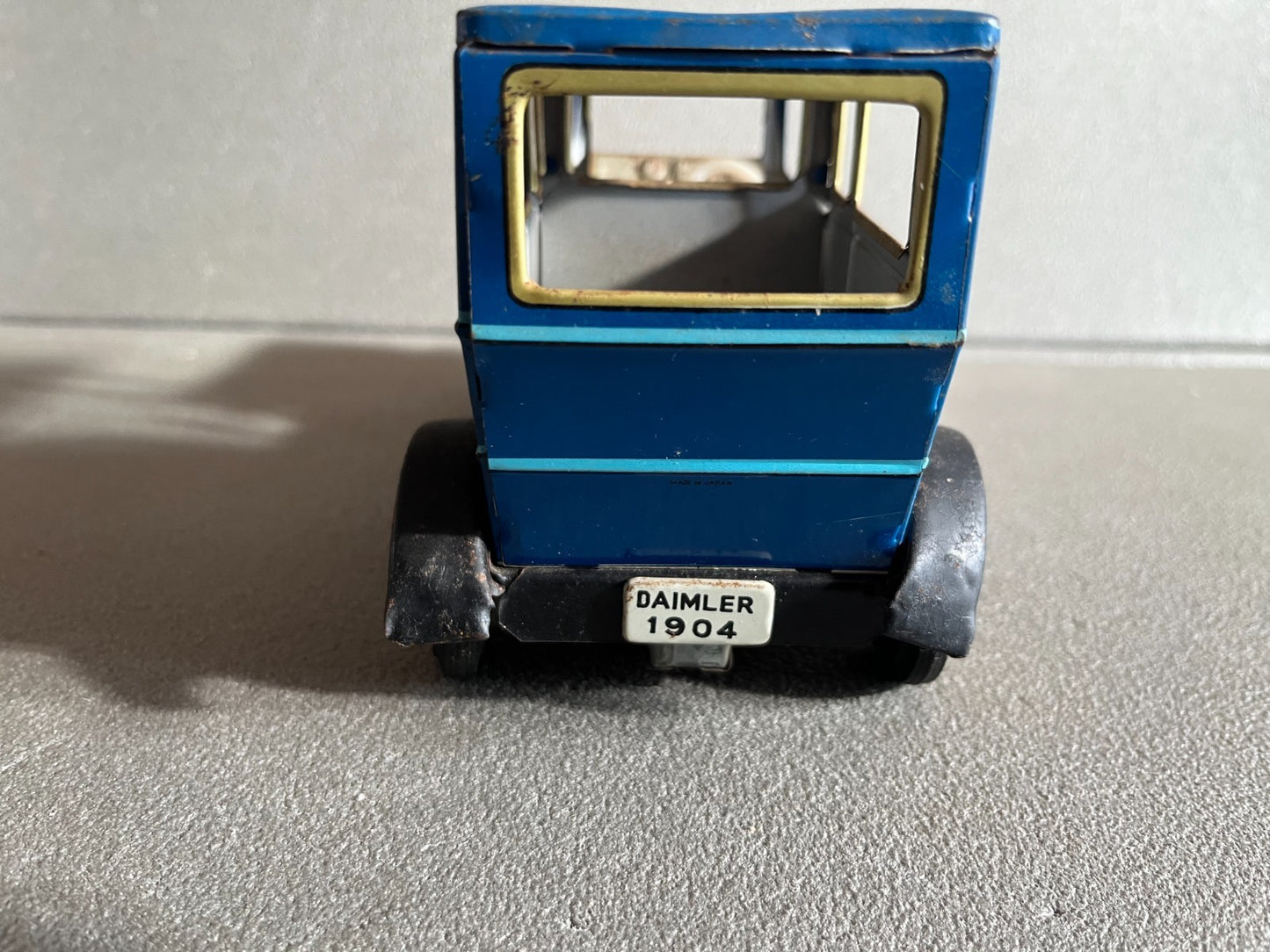 Jouet Ancien Voiture miniature 1904 Daimler Japan Tôle Friction Vintage