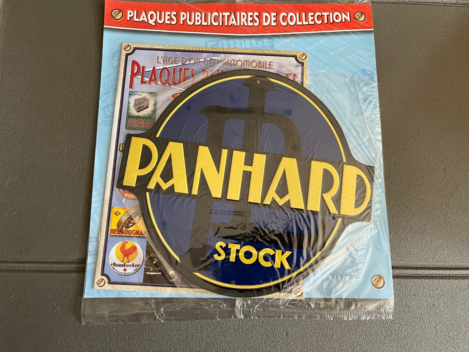 Plaque Métal Voiture Automobile Publicitaire Collection Panhard Stock