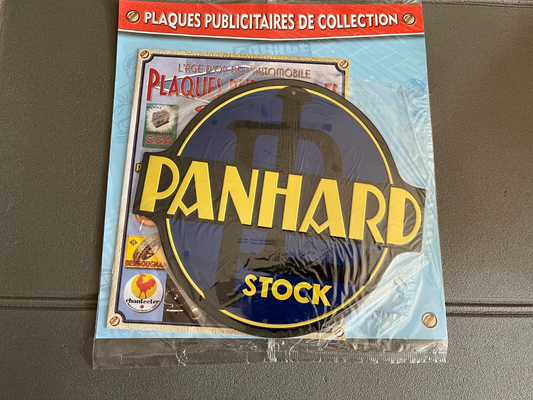 Plaque Métal Voiture Automobile Publicitaire Collection Panhard Stock