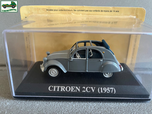 Voiture Miniature Citroen 2CV 1957 au 1/43