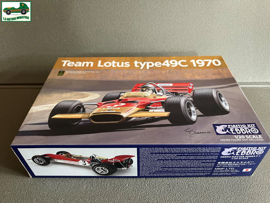 Maquette  à monter F1 Voiture miniature Team Lotus type 49C 1970 Ebbro 1/20