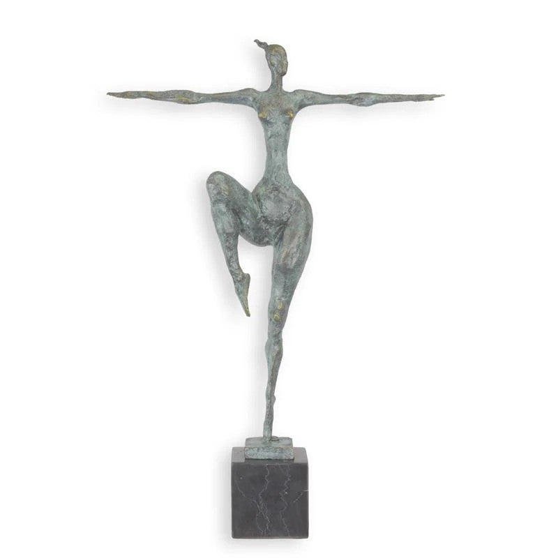 MODERNISTE STATUE MODERNE SCULPTURE BRONZE EROTIQUE FÉMININ