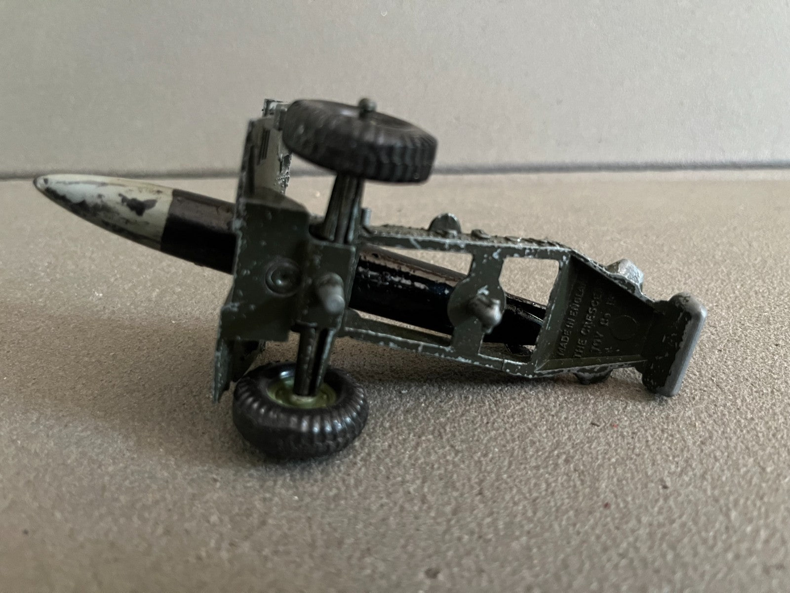 Ancienne Miniature Militaire Canon Crescent Toys England Epave