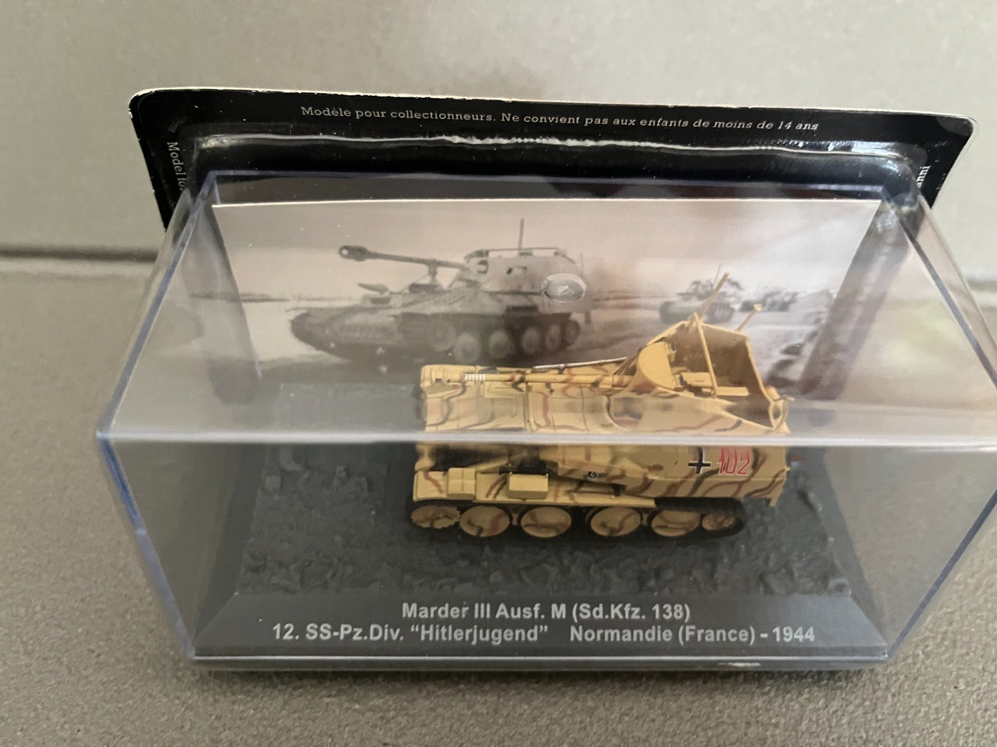 Miniature Militaire Char Tank Blindé Marder III Ausf. M Normandie Altaya 1/72