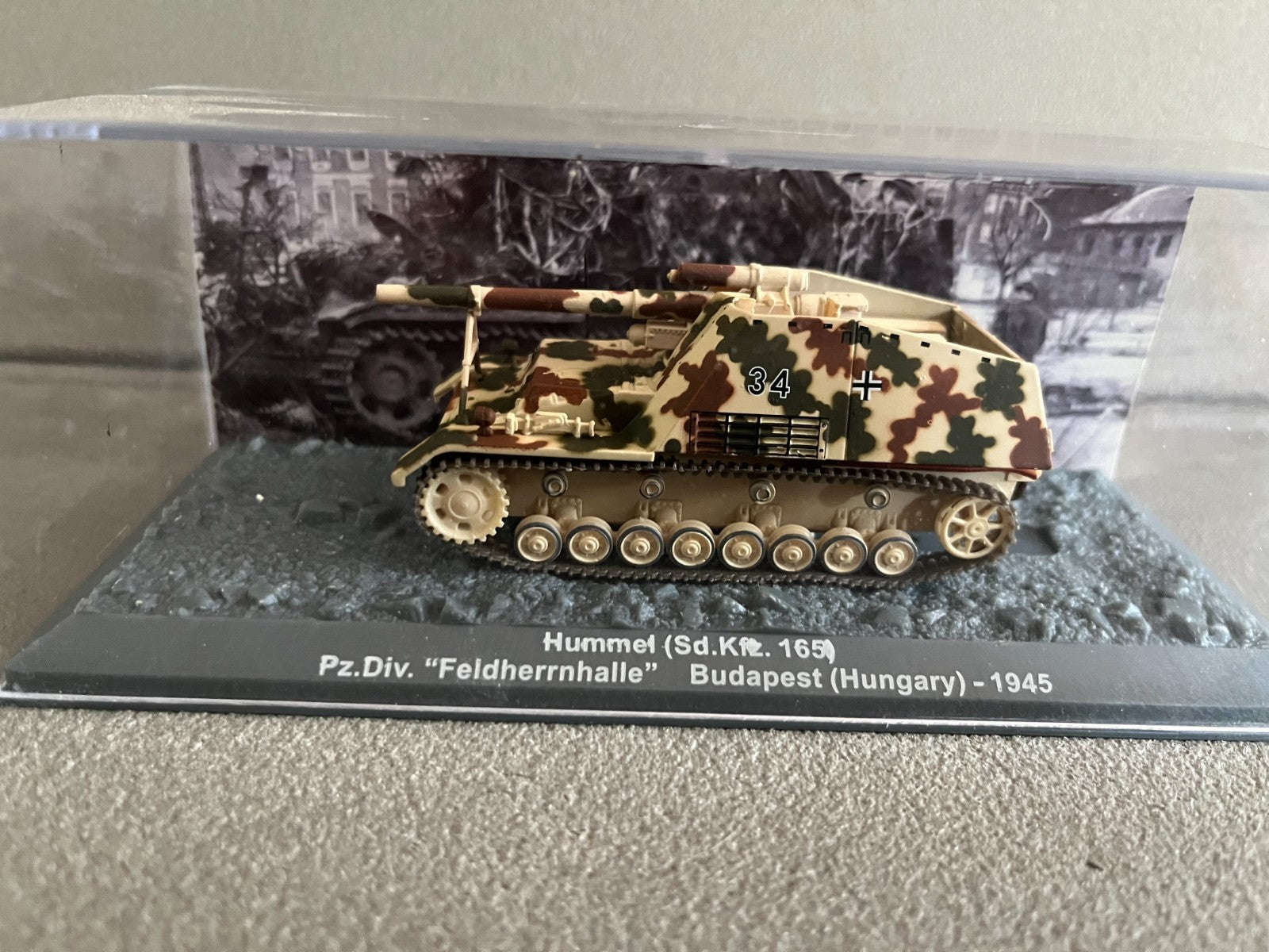 Miniature Militaire Char Tank Blindé Hummel Sd.Kfz. 165 Altaya 1/72