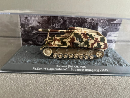 Miniature Militaire Char Tank Blindé Hummel Sd.Kfz. 165 Altaya 1/72