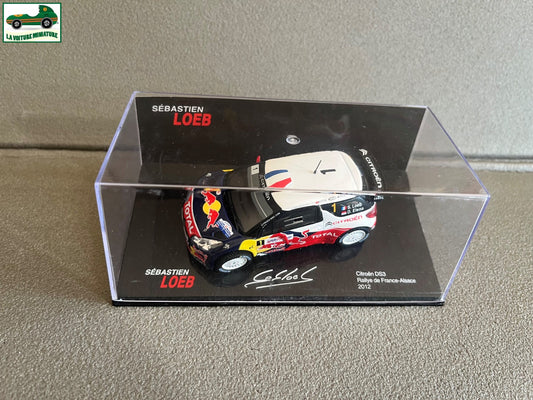 Voiture miniature Citroen DS3 Rallye France 2012 Loeb 1/43