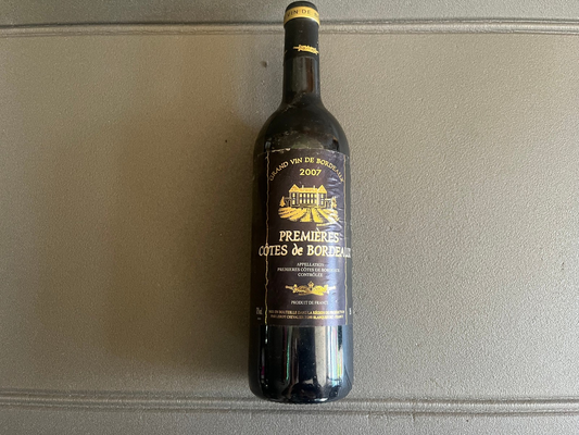 Ancienne Bouteille Vin Bordeaux Leroy Chevalier 2007 Collection Perso