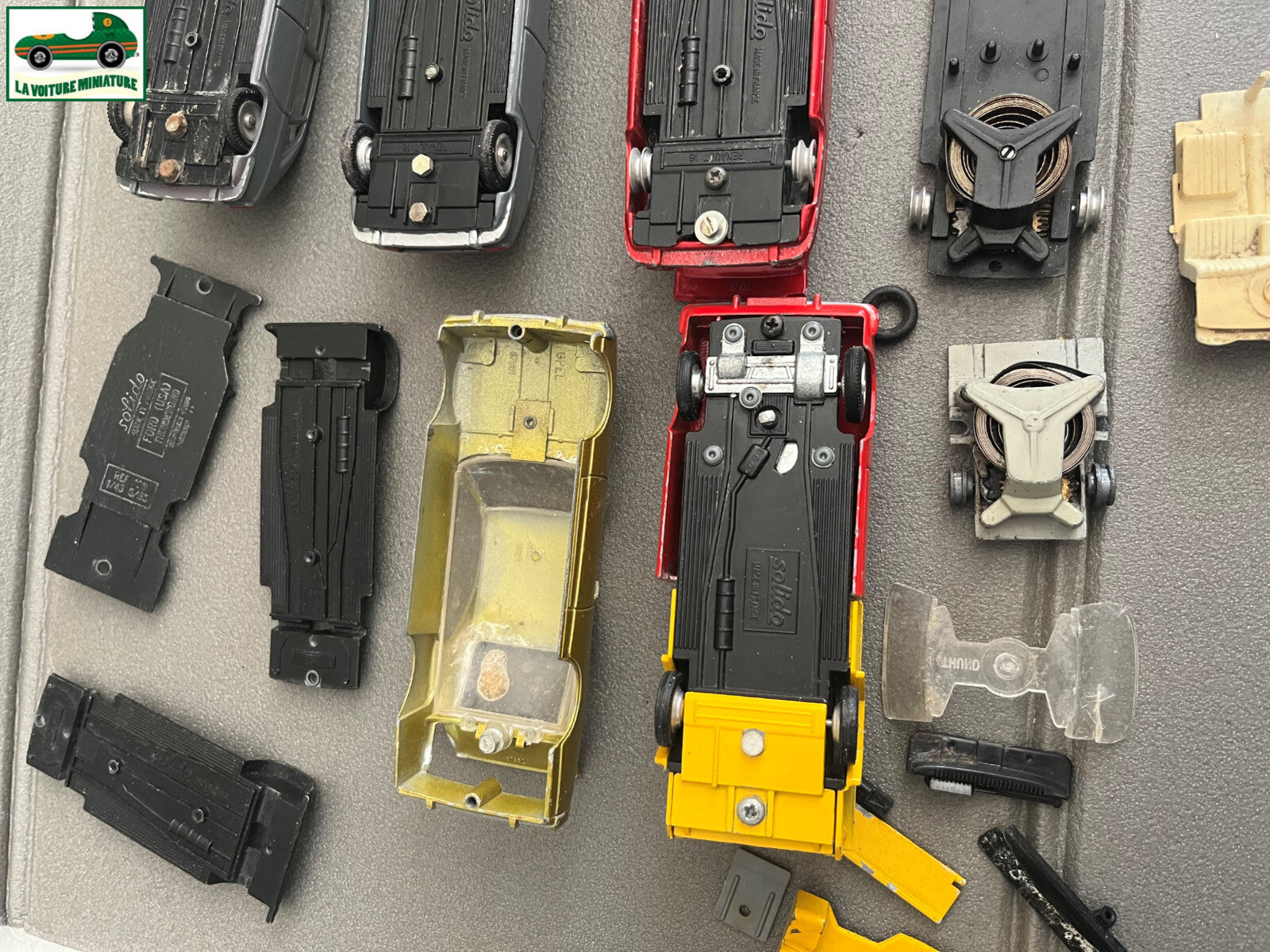 Voiture Miniature Lot Solido Démontable Carrosserie Chassis Moteur Renault Opel