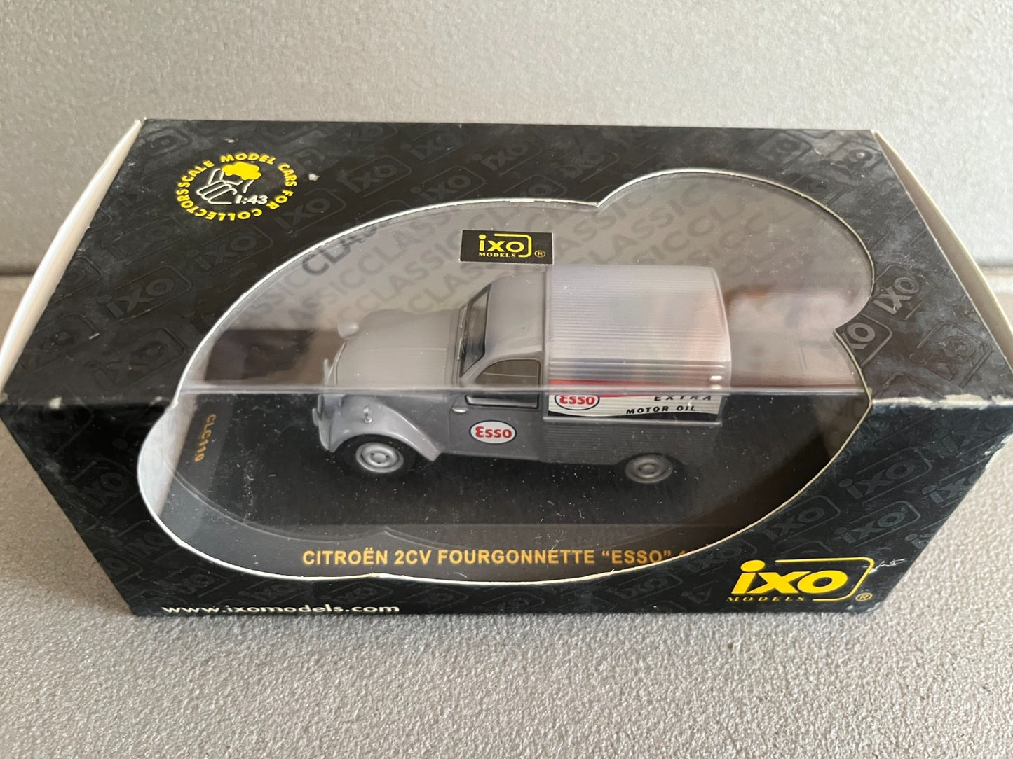 Voiture Miniature Citroen 2CV Fourgonnette Esso 1959 Ixo au 1/43