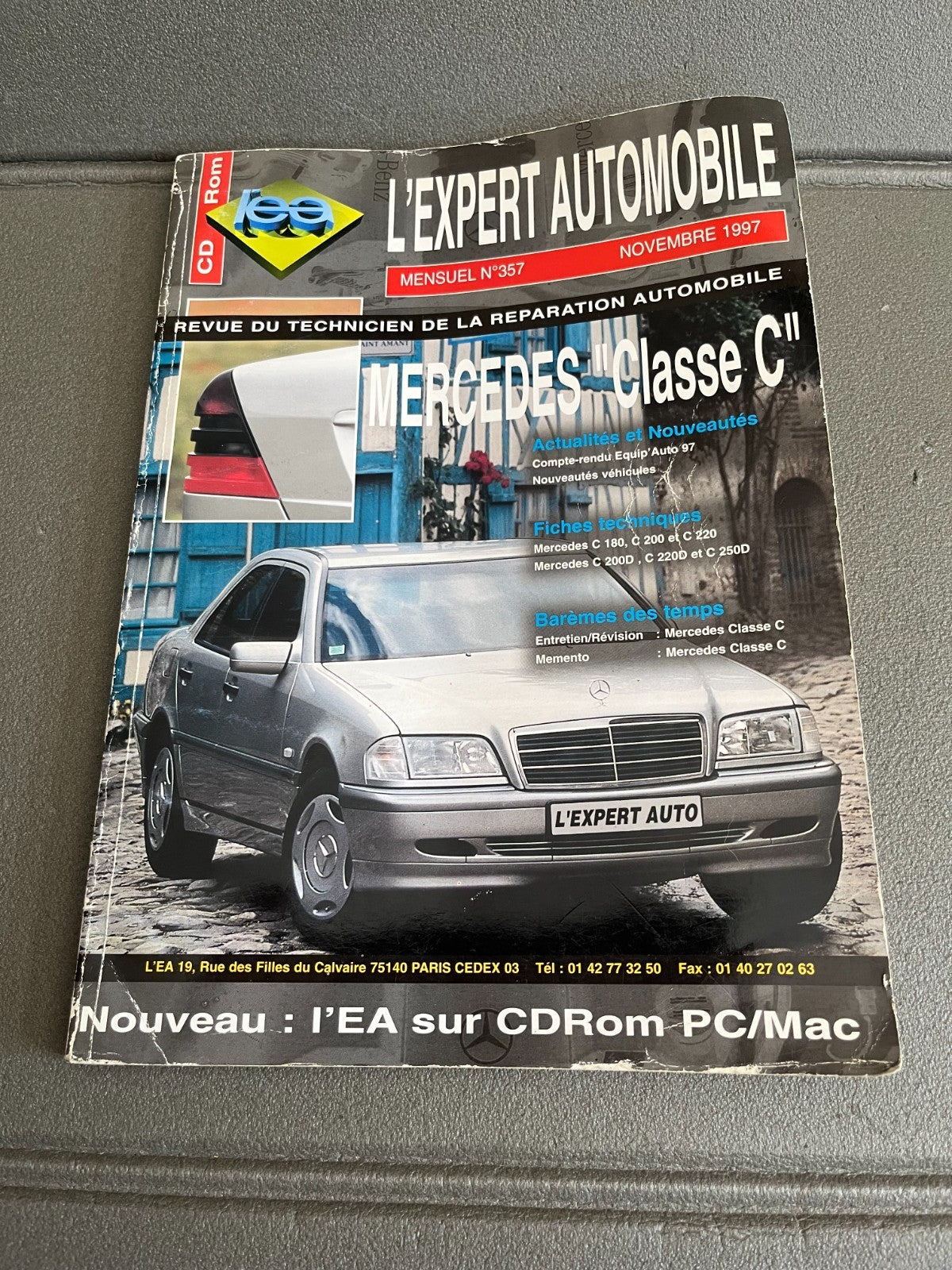 Livre Revue Technique Automobile Mercedes Classe C 180 200 220 250 D LEA