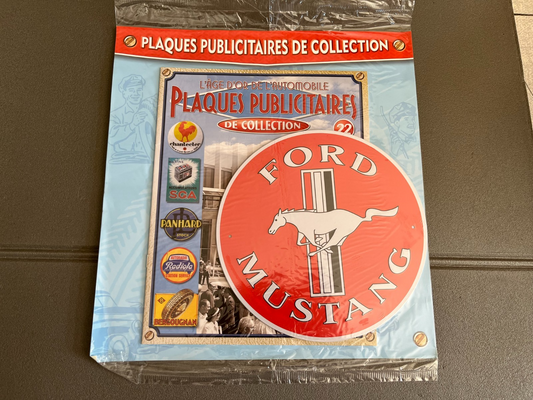 Plaque Métal Voiture Automobile Publicitaire Collection Ford Mustang
