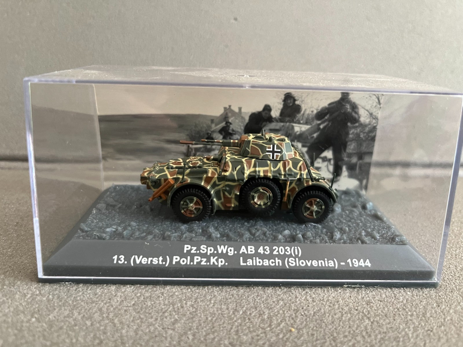 Miniature Militaire Char Tank Blindé Pz.Sp.Wg. AB 43 203 (i) Altaya 1/72