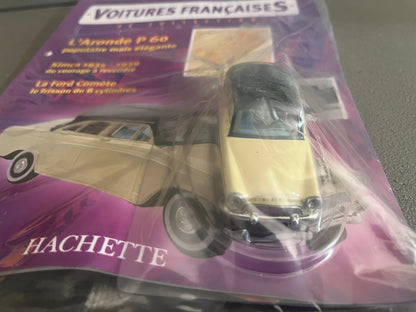 Voiture miniature Simca Aronde P60 Norev Hachette + Fascicule au 1/43