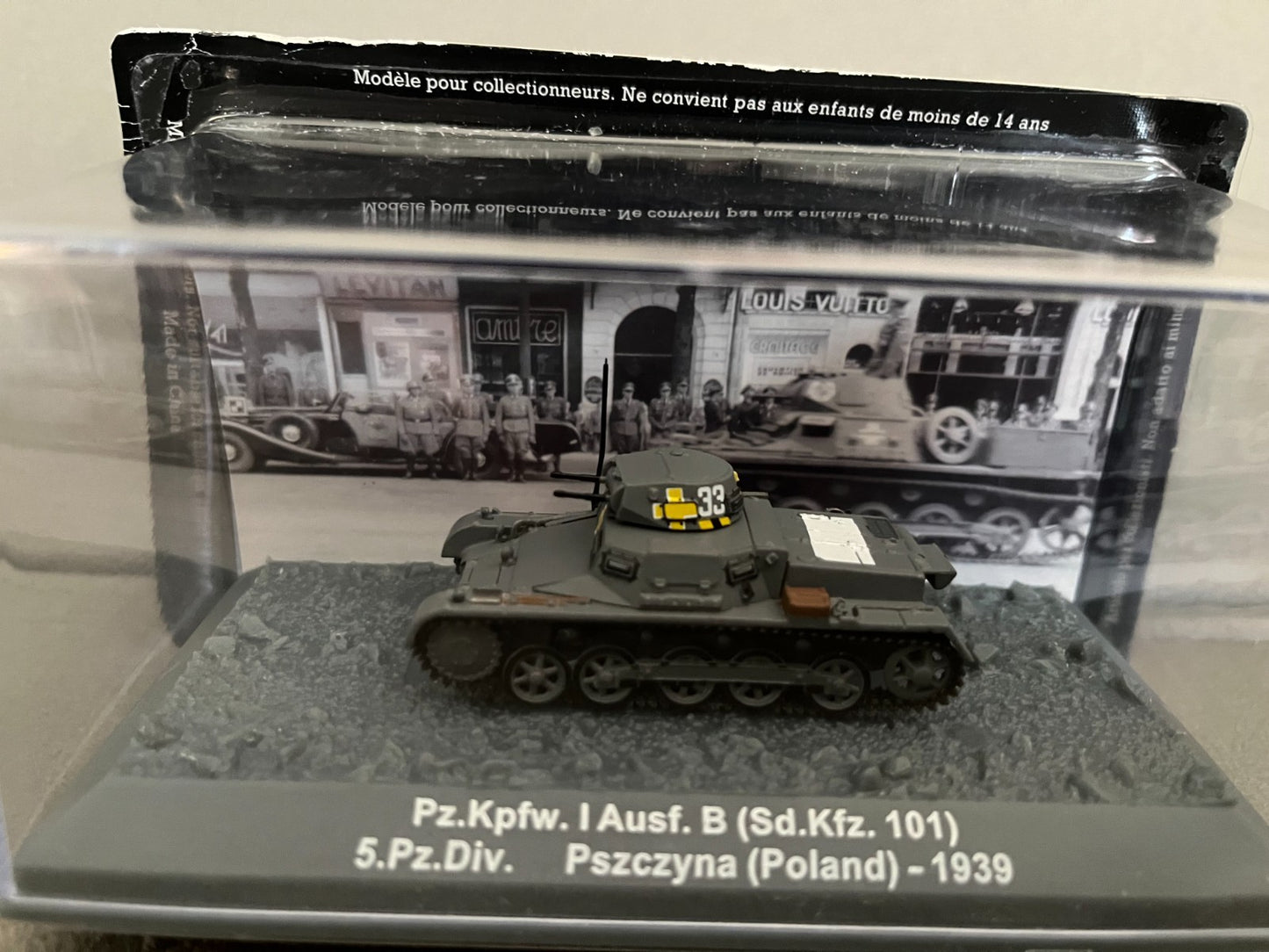 Miniature Militaire Char Tank Blindé Pz.Kpfw. I Ausf. B Poland 1939 Altaya 1/72