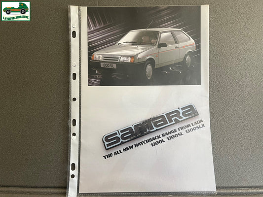 Ancien Dépliant Brochure Documentation Automobile Lada Samara
