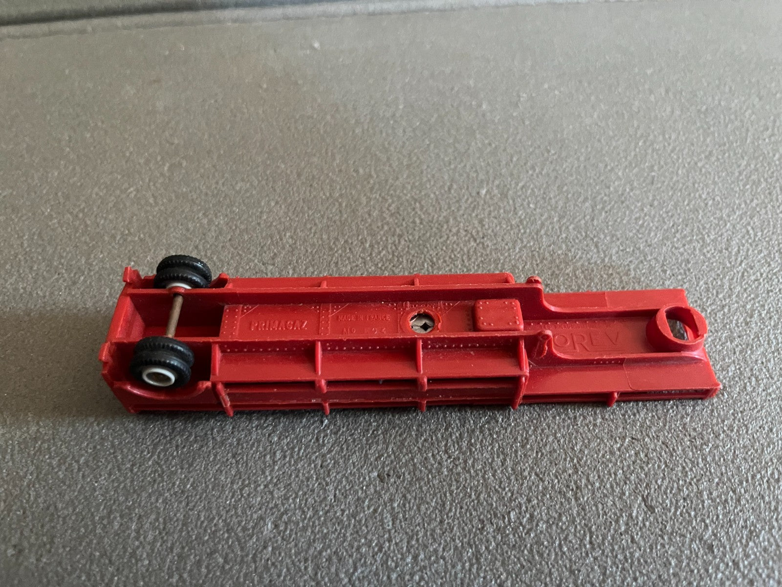 Ancienne Voiture Miniature Plastique Remorque Primagaz Norev 1/86 HO 1/87