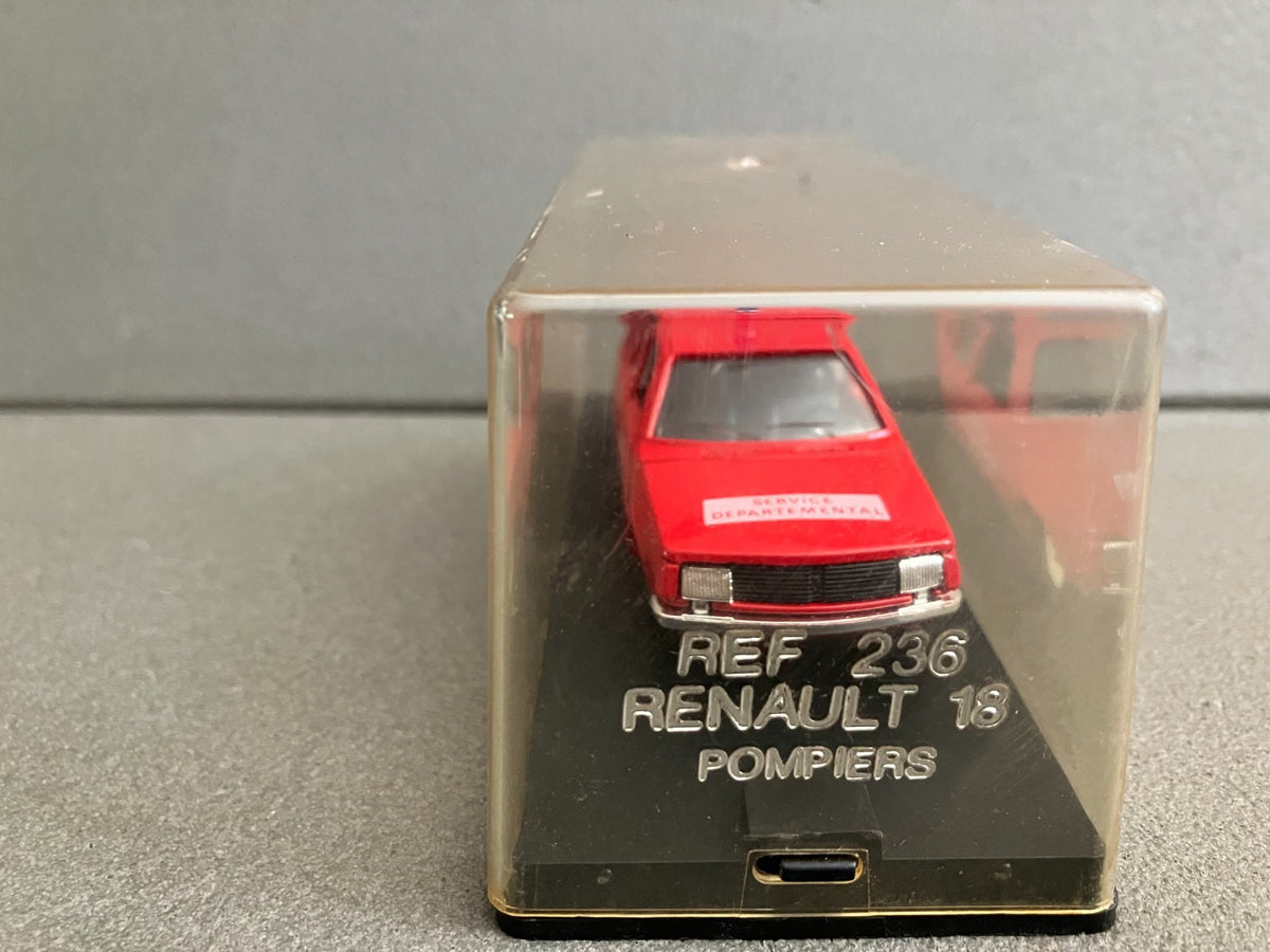 Voiture Miniature Renault 18 Pompiers Verem Ref 236 au 1/43