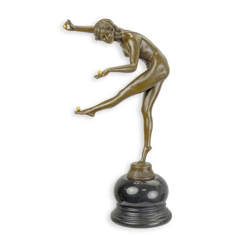 STATUE MODERNE SCULPTURE BRONZE INTITULÉE LA TRICKSTRESS