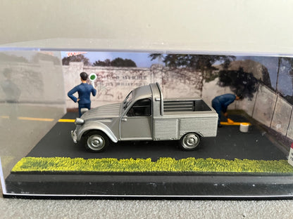 Voiture Miniature Citroen 2CV Pick Up Etape 41 La Route Bleue RN7 1/43