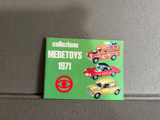 Ancien Dépliant Documentation Catalogue Jouet Voiture Mebetoys 1971