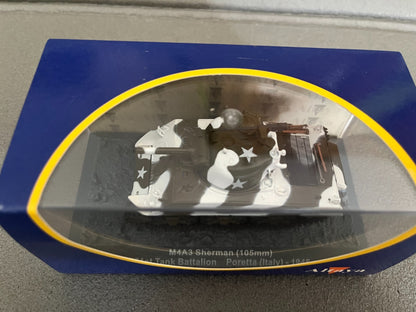 Miniature Militaire Char Tank Blindé M4A3 Sherman 105mm Hors Série Altaya 1/72