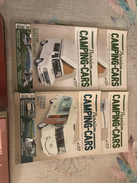 Voiture miniature Passion Camping Car Lot de 2 Classeurs + 4 Fascicules Hachette