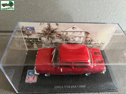 Voiture miniature Simca 1118 USA 1969 au 1/43